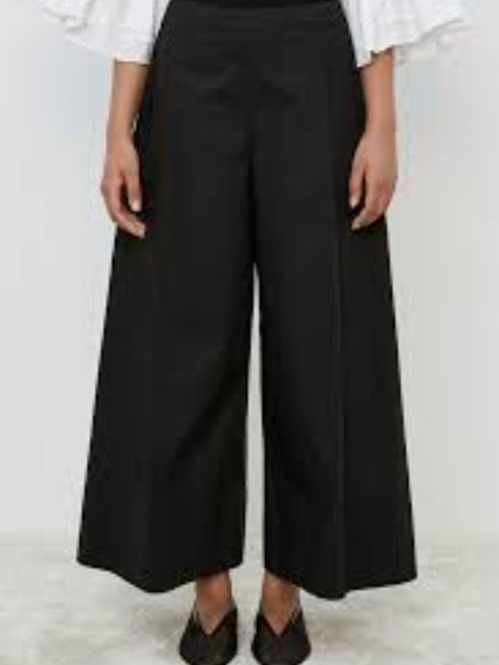MEIMEIJ Wide Leg Trousers – Black – TG 40/Size Small 🤍🔥